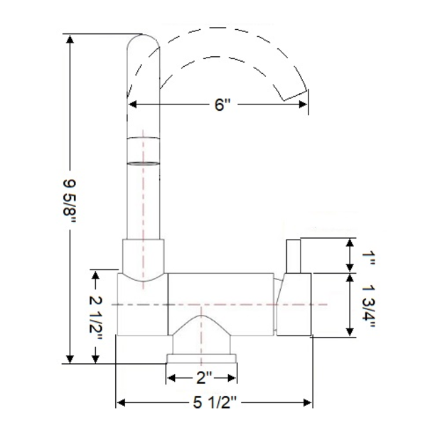 dia of Scandvik Nordic SS Folding Mixer 74126