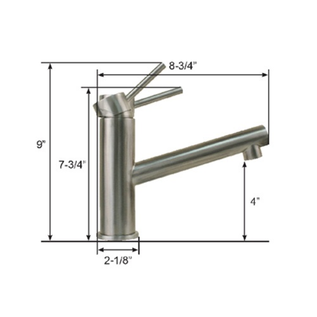 Nordic Stainless Steel Galley Mixer