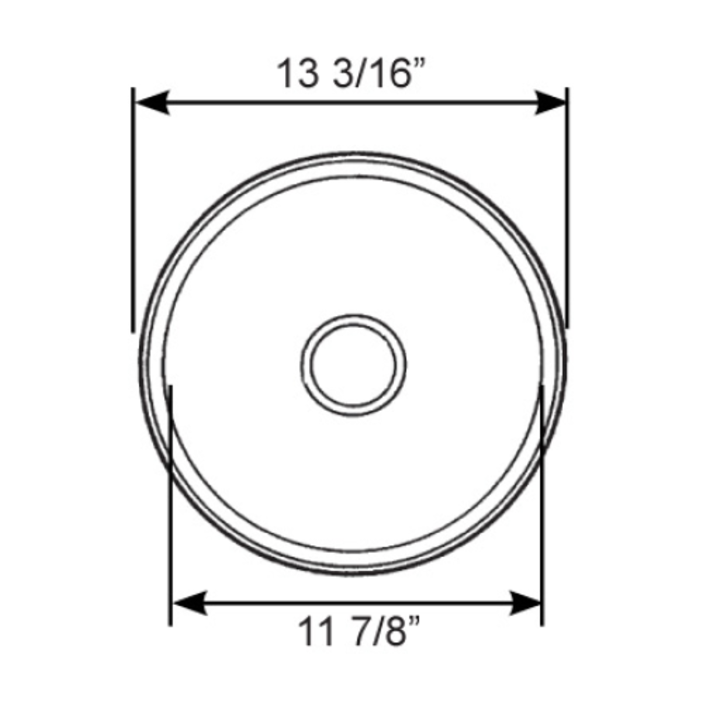 Round Sink - Mirror Finish 18/10 Stainless Steel