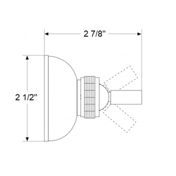 dim of Scandvik Shower Handle Holder