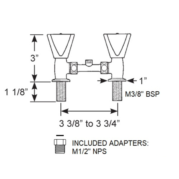 diag of Scandvik Shower Kit: Mixer, Handle with On/Off Trigger, Hose
