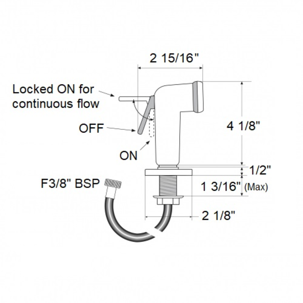 dai of Scandvik Shower with On/Off Trigger