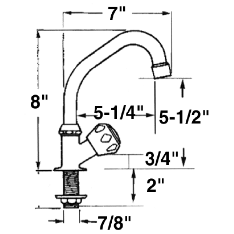 Tall Tap with Swivel Spout