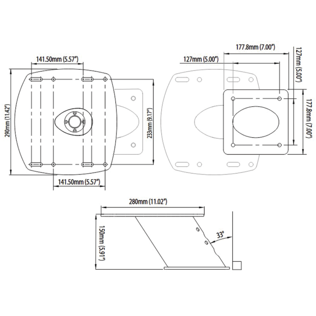 APT-F-150-01 Forward Leaning Aluminium PowerTower