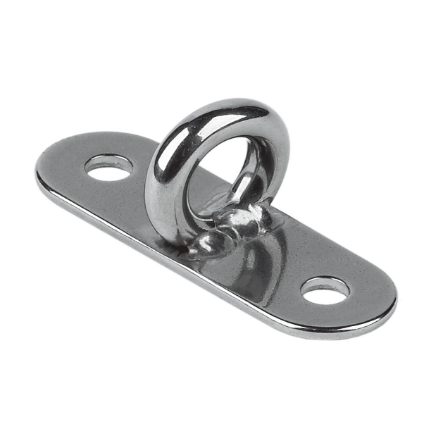 1-7/8" Long of Schaefer Marine Side Ring Welded Pad Eye - 304 Stainless Steel