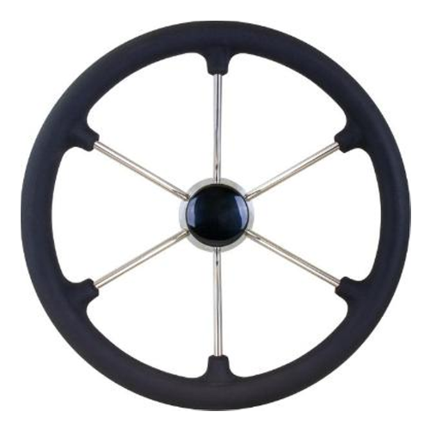 230216 of Sea-Dog Line 15" SS Wheel - Foam Rim Cover, 25 Degree Dish