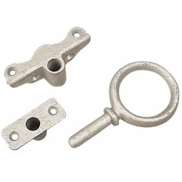 Angle Mount Oarlock Sockets - Galvanized, 1/2" Shank