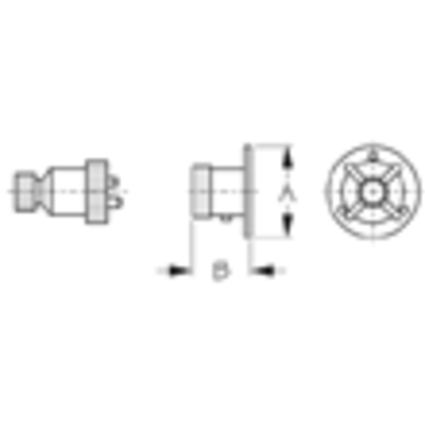 Polarized Electrical Connector - Chrome Plated