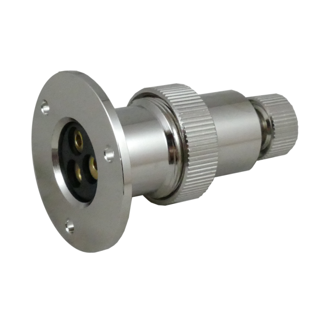 side view of Sea-Dog Line 3-Pin Polarized Electrical Plug & Socket