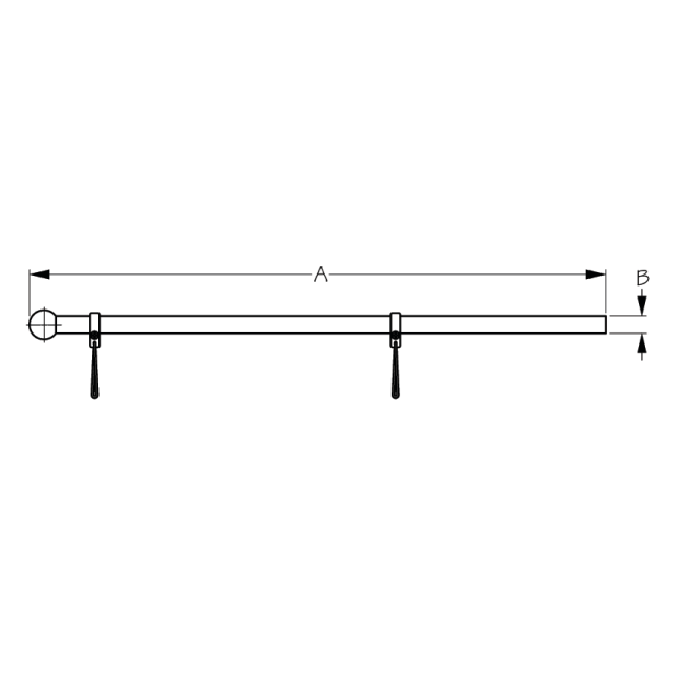 Adjustable Bow Form Flagpole
