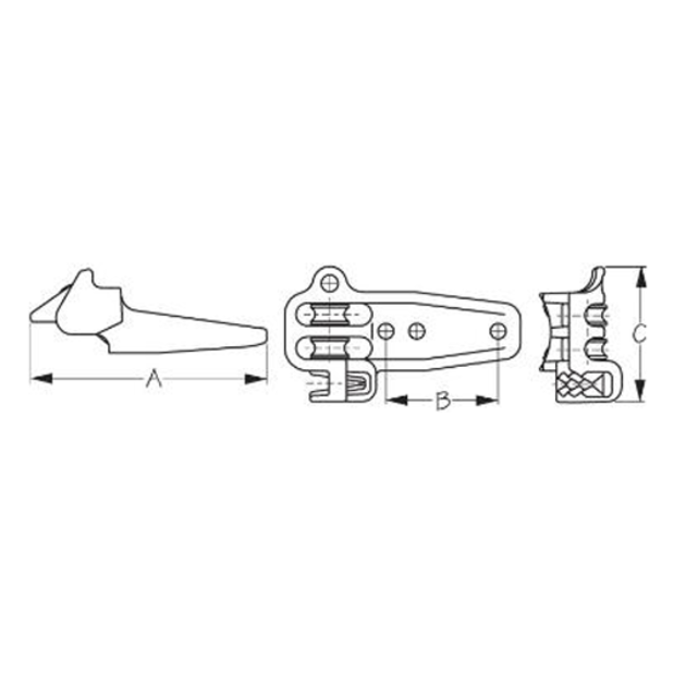 diagram of Sea-Dog Line CL250 Closer Windsurfing Cleats