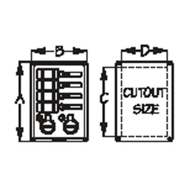 Aluminum Rocker Switch w&frasl;Fuse Panel