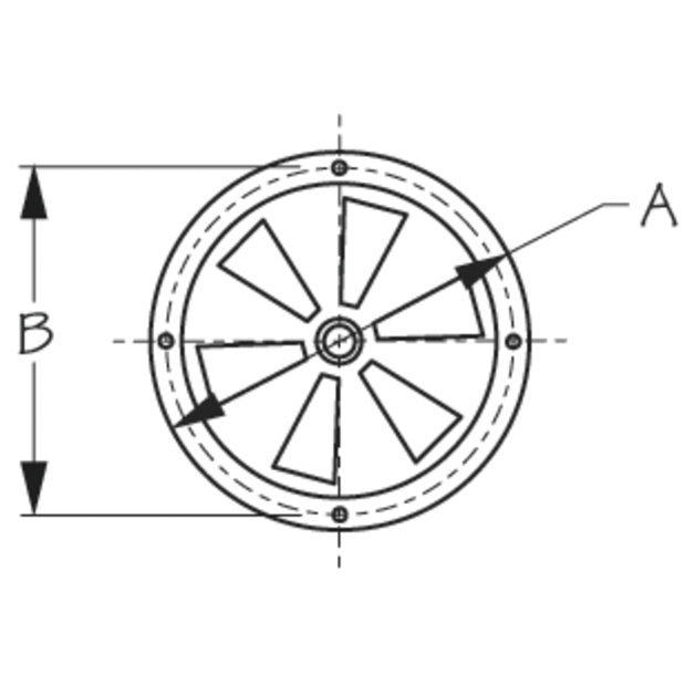 Butterfly Vent with Center Knob