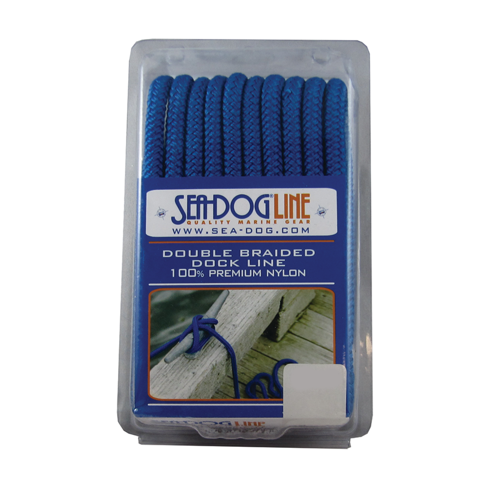 blue of Sea-Dog Line Premium Dock Line - Double Braided Nylon