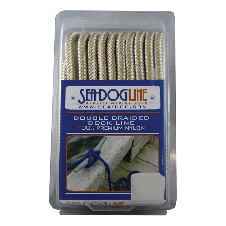 gold of Sea-Dog Line Premium Dock Line - Double Braided Nylon