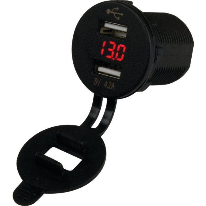 Double USB Socket / Voltmeter