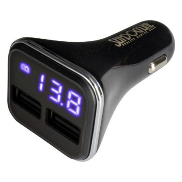 426513 of Sea-Dog Line Dual USB Power Plug with Voltage / Amp Meter