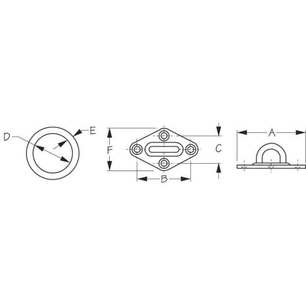 Eye Plate with Ring