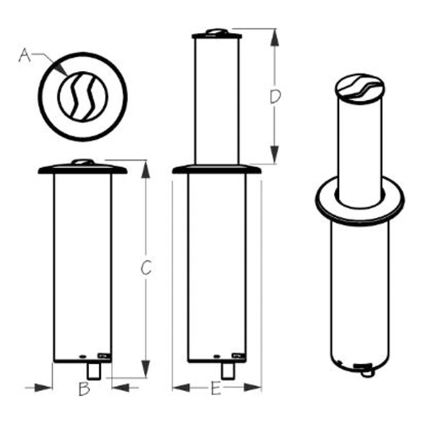 diagram of Sea-Dog Line LED Pop-Up Light