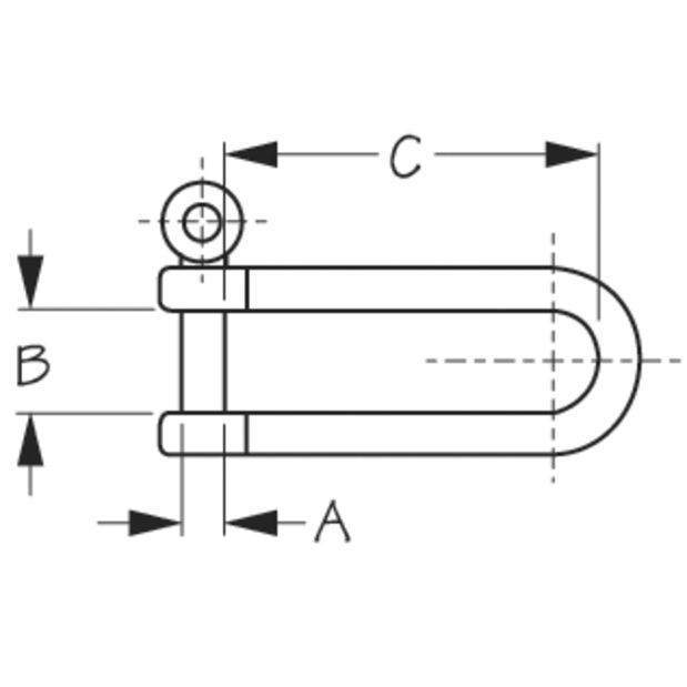 Long D-Shackle