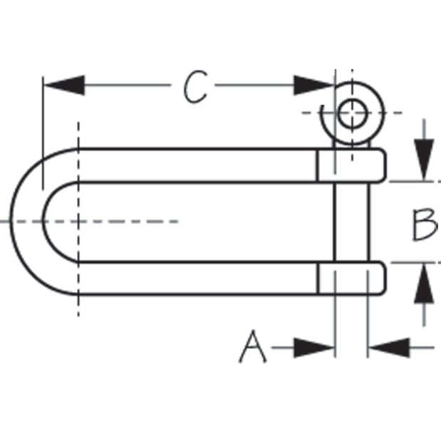 Long D-Shackle