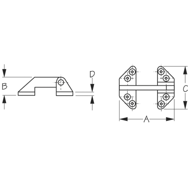 Long Reach Hatch Hinge