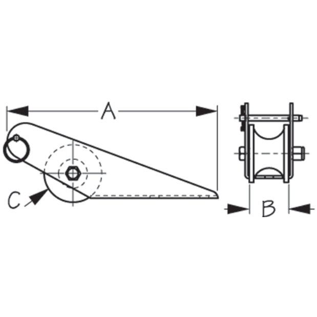 Medium Fairlead Bow Roller