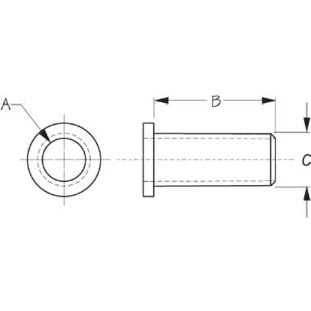 diagram of Sea-Dog Line Oarlock Bushing