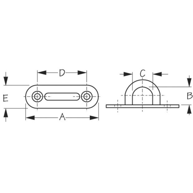 Oblong Eye Plate