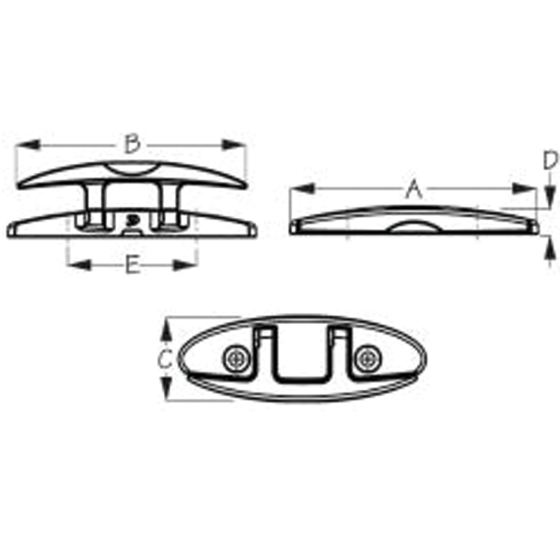 Oval Folding Cleat