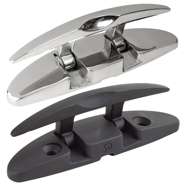 5" Oval Folding Cleats w/Hidden Hex Bolts