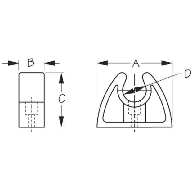 Pole Storage Clip