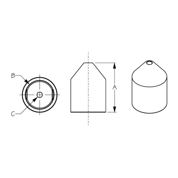 dimensions of Sea-Dog Line Power Socket Rear Boot