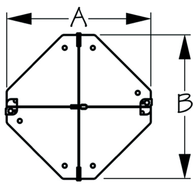 Dimensions of Sea-Dog Line Radar Reflector