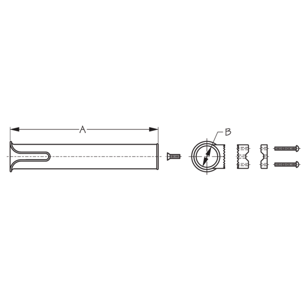 Rail Mount Rod Holder