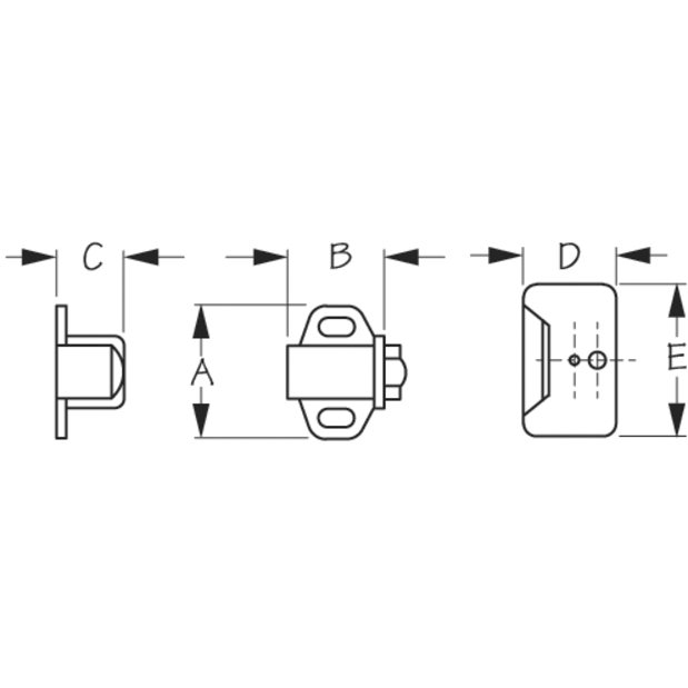 Roller Catch - Surface Mount