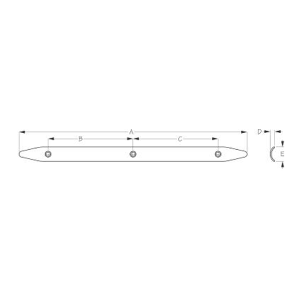 dia of Sea-Dog Line Rub Strakes