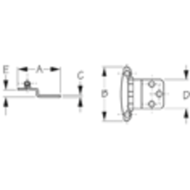 Semi-Concealed Hinge