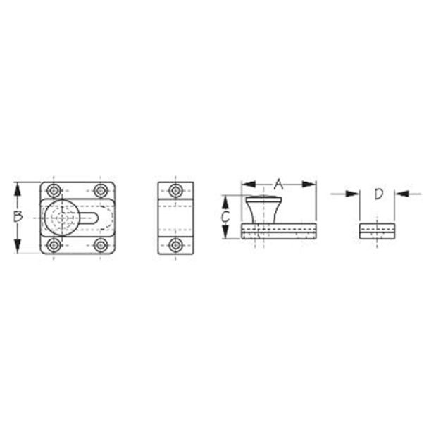 Sliding Cupboard Bolt