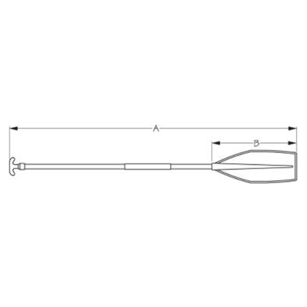 diagram of Sea-Dog Line T-Handle Paddle
