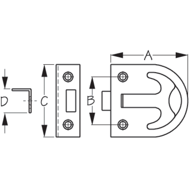 T-Handle Ring Pull Latch
