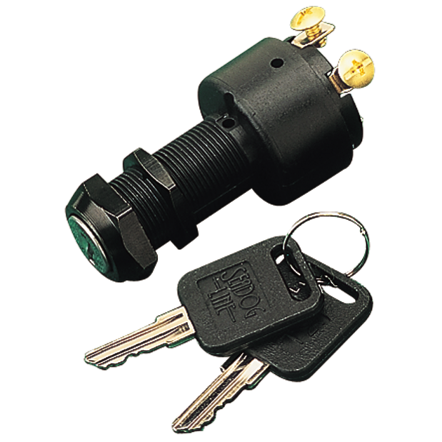 Three Position Ignition Switch: 3 Screw Terminal