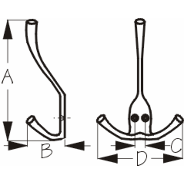 Triple Coat Hook