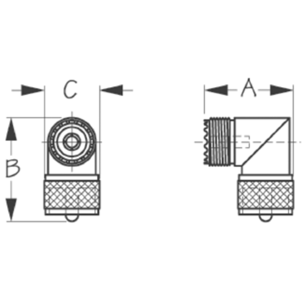 UHF Right Angle Connector