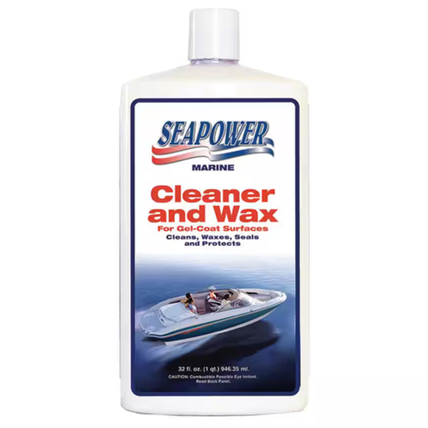sq-32 of Seapower Marine Products One-Step Fiberglass Cleaner With Carnauba Wax