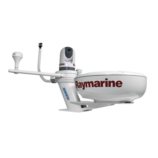 ray 2 of Seaview 12-1/2" Dual Mount - for Closed Dome Radar and a Satdome or Camera
