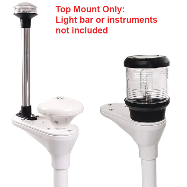 Light Bar Top - Dual Mount Adapter for Nav Light & GPS
