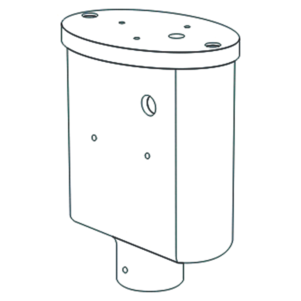 Diagram of Seaview Light Bar Top for Masthead, Stern & All-Round/Anchor Lights