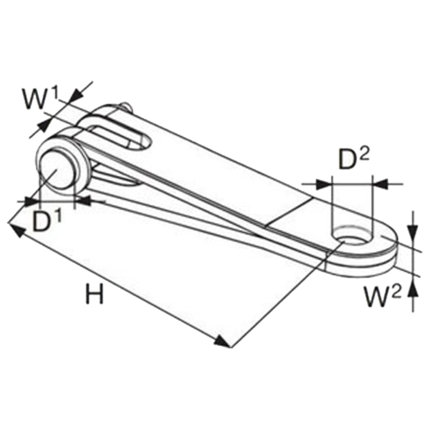 diagram of Selden Eye/Fork Extension Link