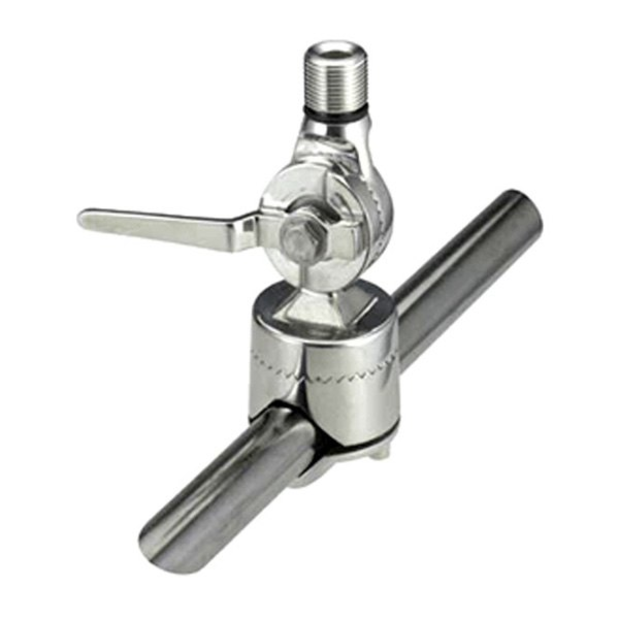 Ratchet Rail Mount Stainless Steel Antenna Mount